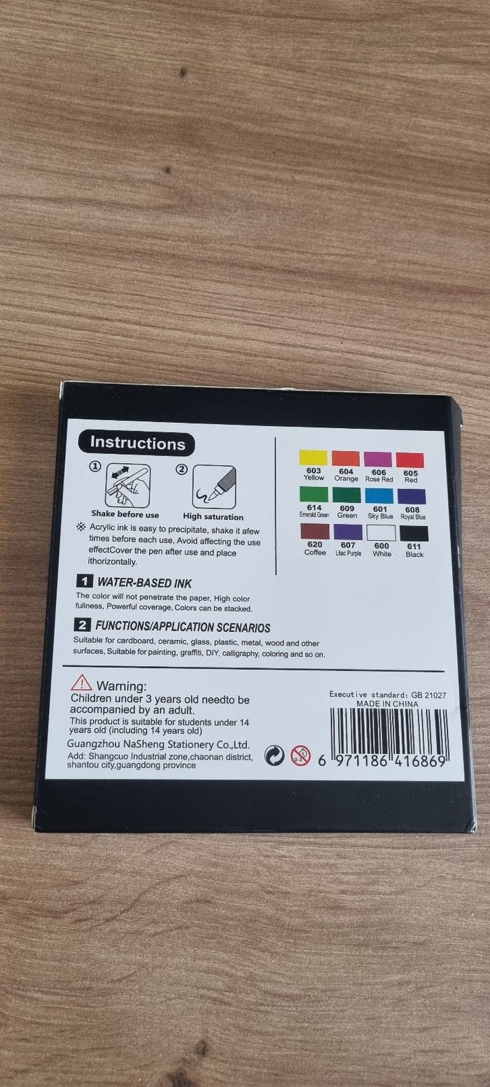 Lot 12 feutres / markers  acryliques neufs - photo numéro 3