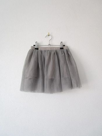 Jupe en tulle grise Vertbaudet 8 ans TBE