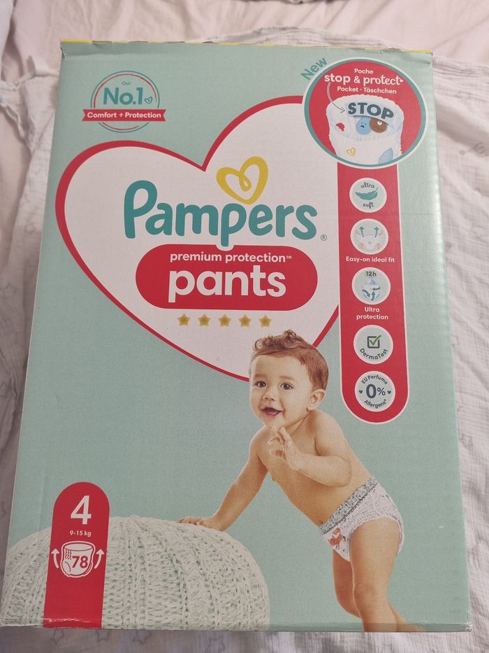 78 couches pampers premium pants T4
