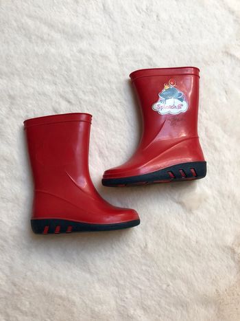 Bottes de pluie Splatch rouge 21