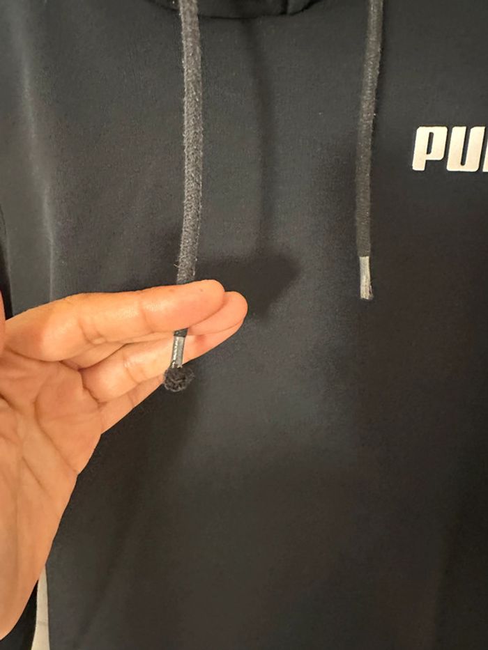 Sweat Puma noir à capuche – taille S (34/36) - photo numéro 3