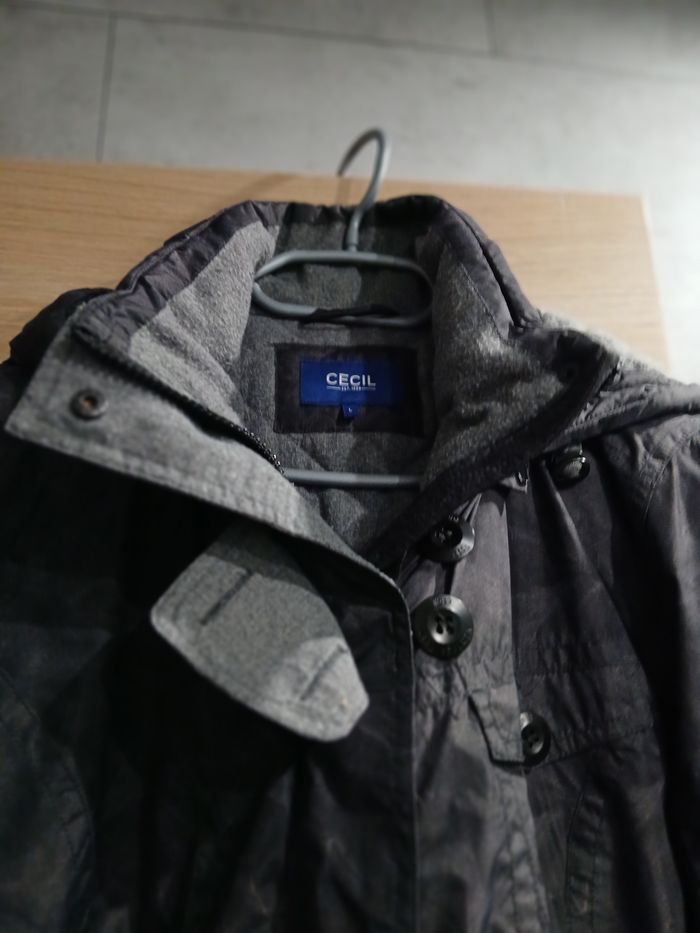 Doudoune gris foncé,  froncée au dos - photo numéro 8