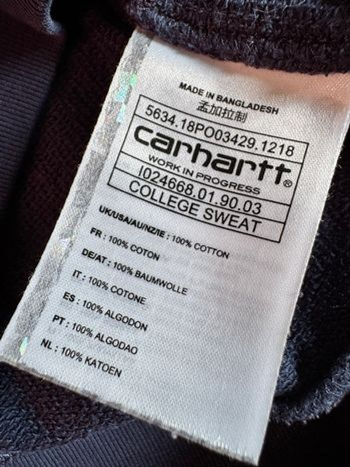 Sweat Carhartt WIP bleu marine - photo numéro 4