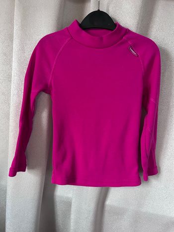 Pull thermique Fuschia 4 ans Wedze decathlon 
