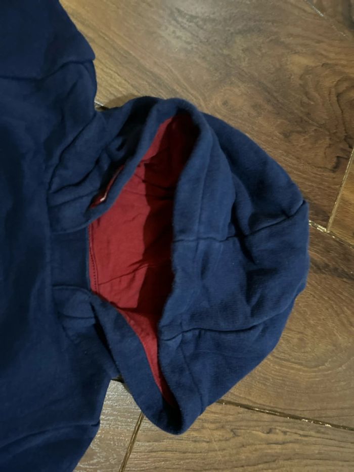 Pull à capuche en coton marine dinosaure sergent major 3 ans - photo numéro 4