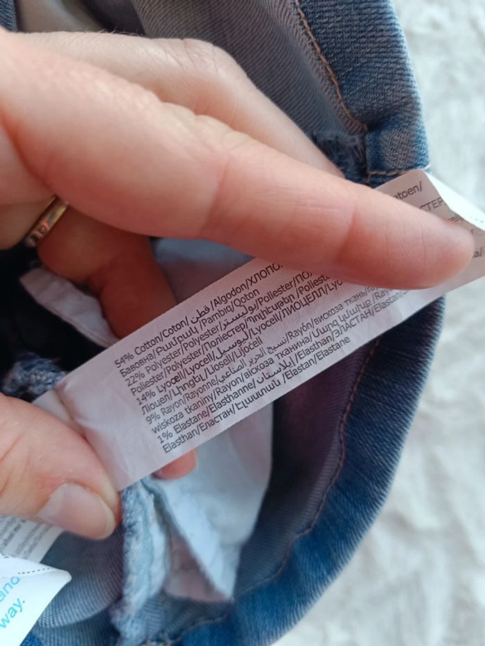 Robe jeans style salopette Fille 6 mois Tao - photo numéro 6