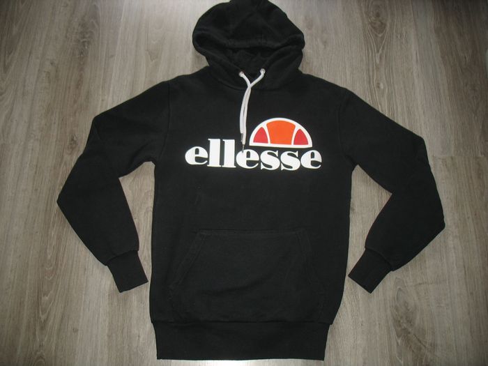 SWEAT SHIRT NOIR A CAPUCHE "ELLESSE" - TAILLE XS - n°01