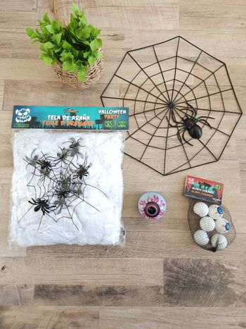 Ensemble Décoration Halloween Toile d'araignée