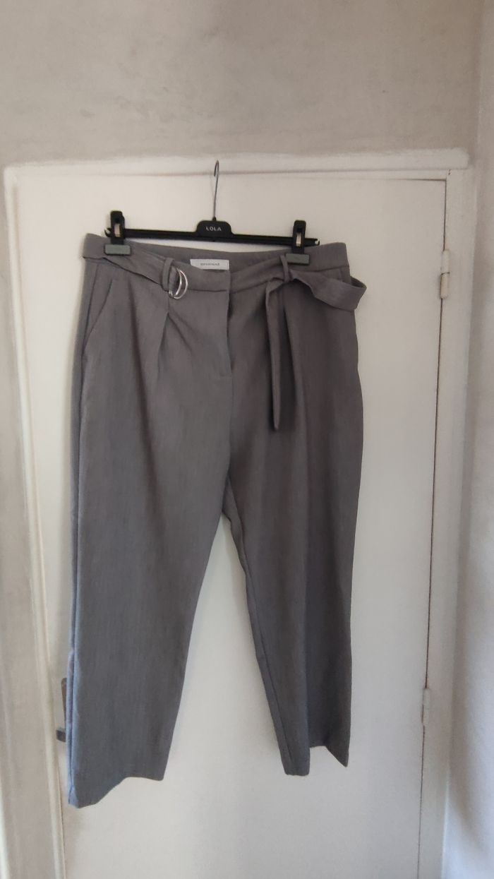 Pantalon femme Promod taille 42 couleur gris - photo numéro 5