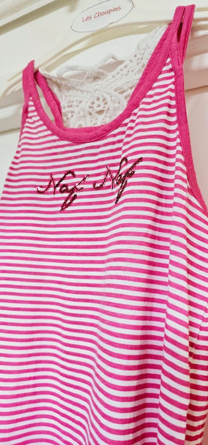 2 Tee-shirt Debardeurs 100% Coton Naf Naf Taille 11/12 ans - photo numéro 4