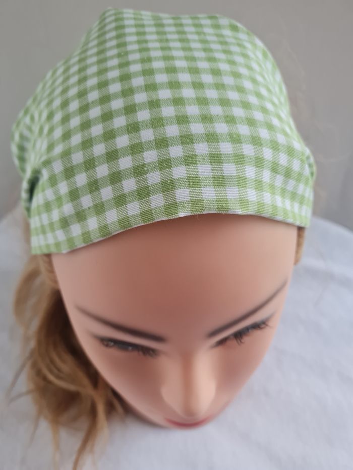 Bandeau fichu vichy - photo numéro 2