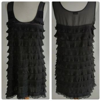 Robe à volants grise H&M taille 38