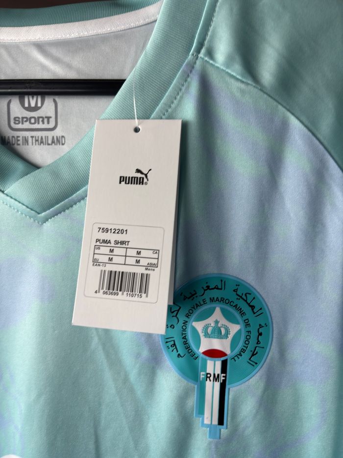 Maillot de football Maroc bleu - photo numéro 2