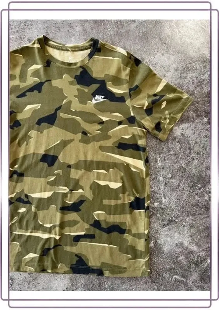 T shirt militaire homme Nike taille M Men military Militär-T-Shirt Herren Maglietta militare uomo - photo numéro 2