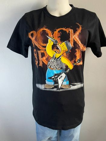Tee shirt The simpsons Rock and roll
