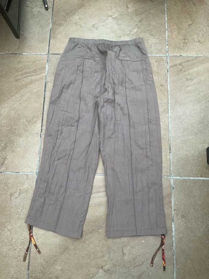 Blouse et pantalon beige orange neuf 44/40 (n°51) - photo numéro 6