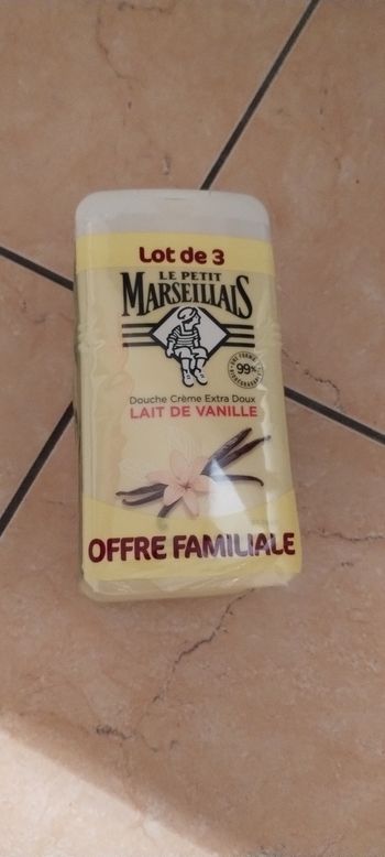 Lot lait de douche vanille