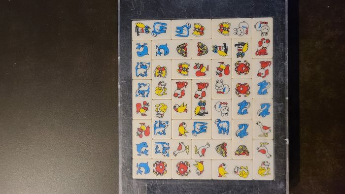 Jeu de dominos objets vintage couleur pop années 80 Playbox - photo numéro 2