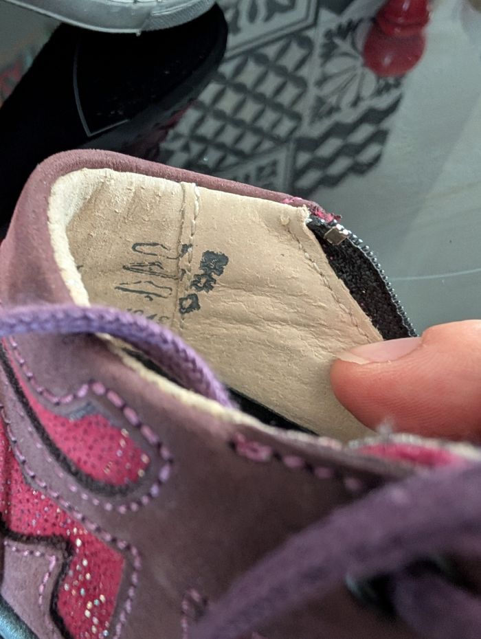 Bottines fille en cuir tout doux et souple. Taille 20. Neuf . Little Mary - photo numéro 6