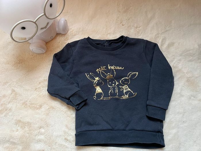 sweat marine petit bateau motif lapin - 3 ans (36 mois)