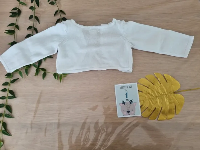 Gilet blanc Cyrillus Paris porté 2x - photo numéro 2