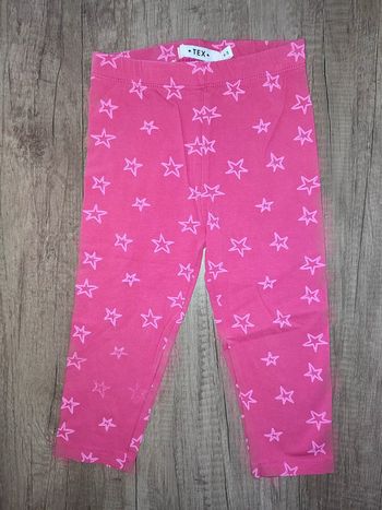 Legging rose avec étoiles Tex 4/5 ans