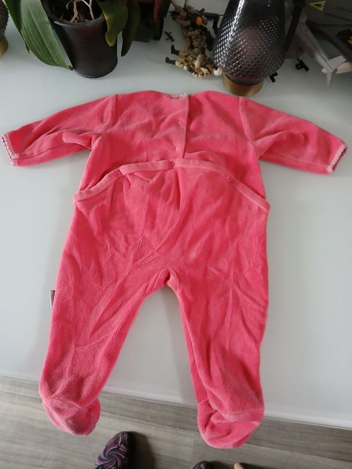 PYJAMAS VELOUR ROSE ABSORBA - photo numéro 3