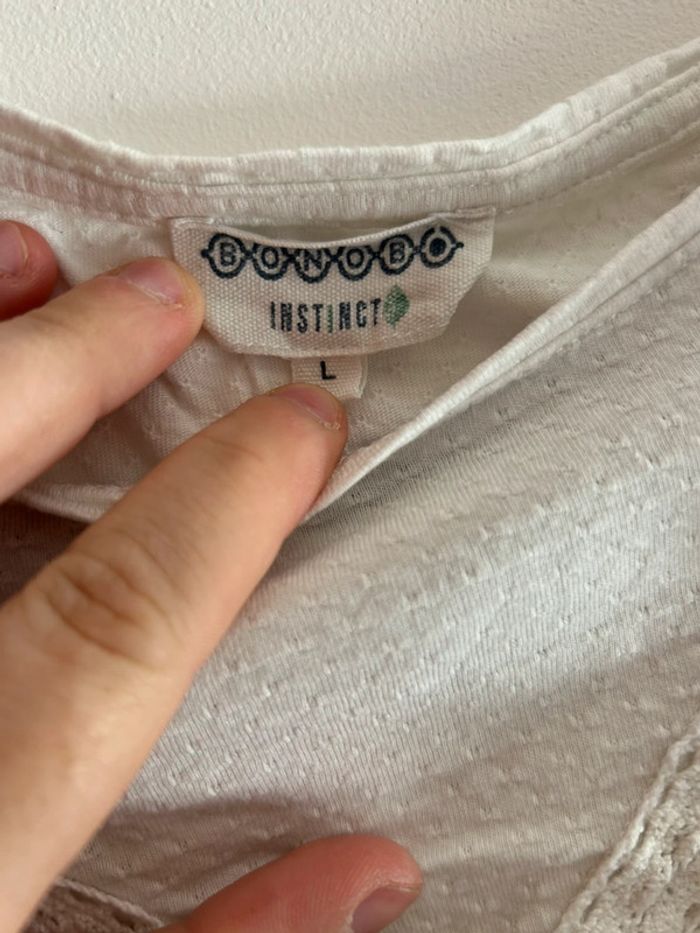 T’shirt manche longue avec froufrou - photo numéro 2