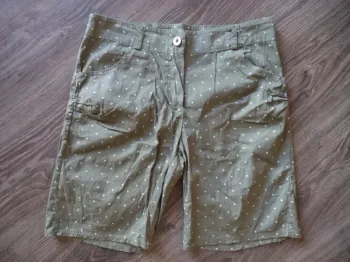 short bermuda léger femme fille kaki