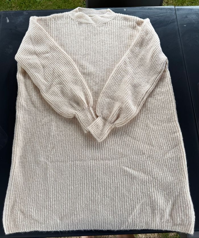 Robe pull rose femme