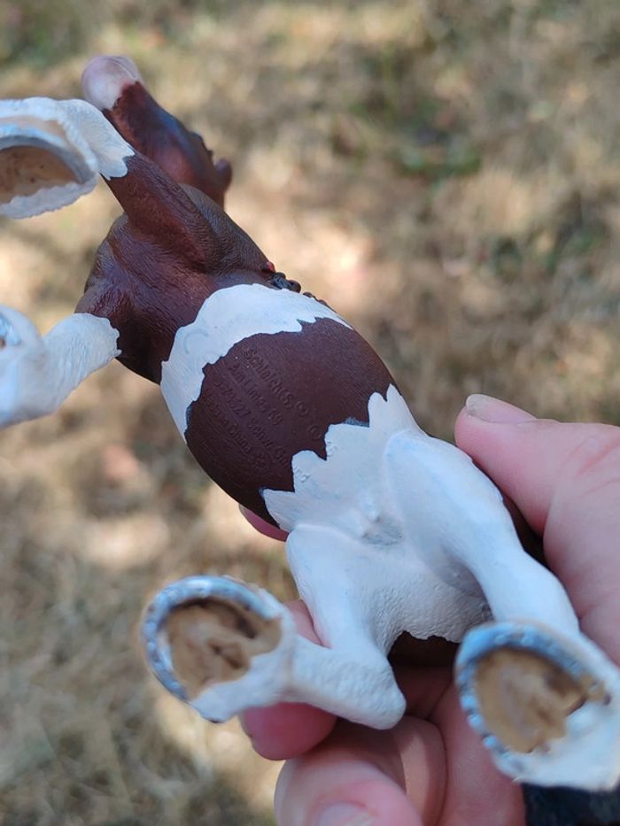 Figurine cheval Schleich marron et blanc - photo numéro 6