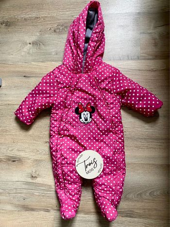 Combinaison pilote Disney – Rose à pois blancs taille 3 mois 🌸