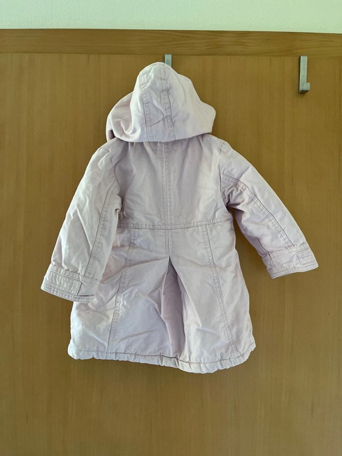 Manteau chaud de couleur rose pâle 2 ans - photo numéro 6
