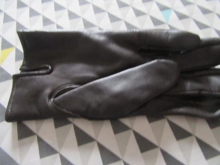 Gants femme simili cuir taille 7 - photo numéro 3