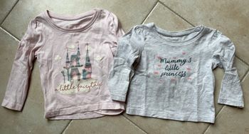 Lot de 2 t-shirts manches longues