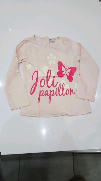 T shirt rose  clair 3  ans  kimbaloo
