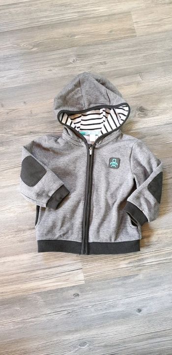 Gilet zippé 18 mois