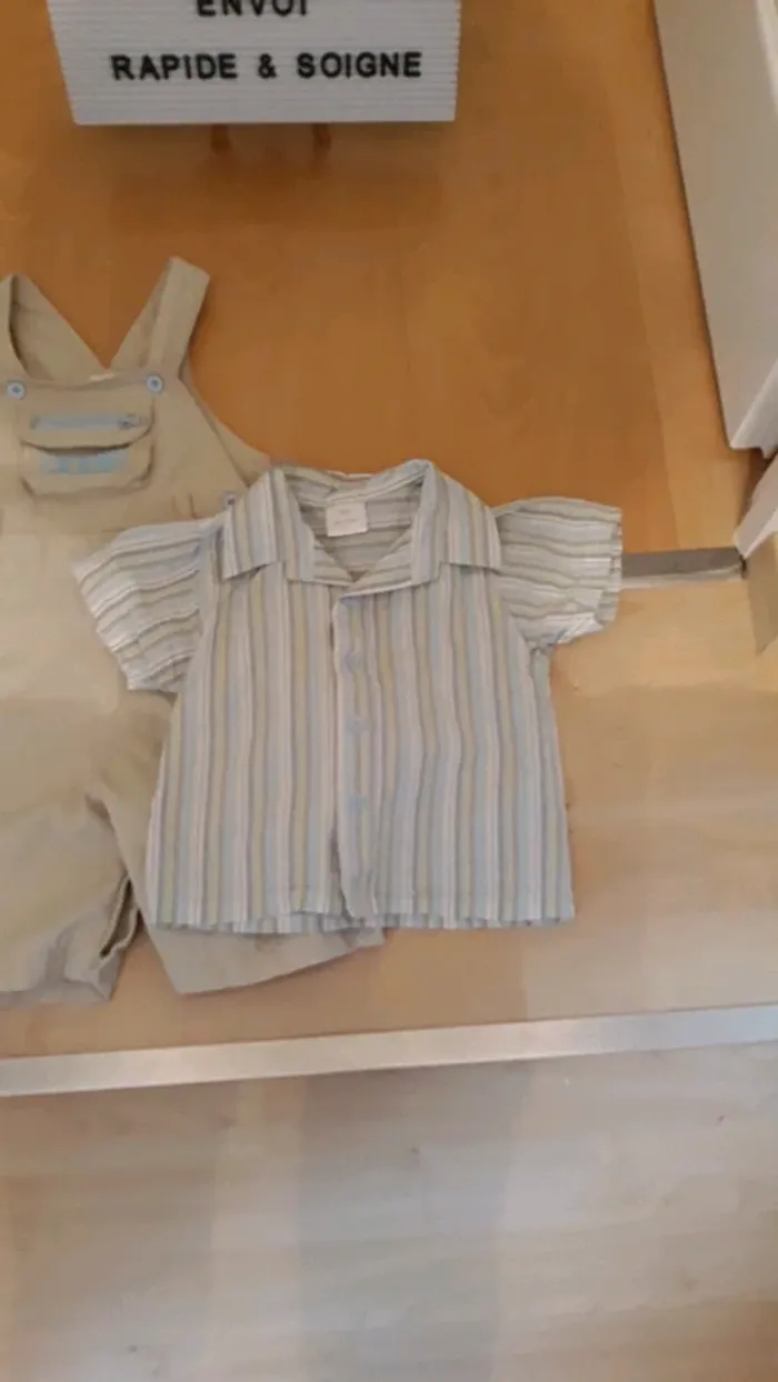 Salopette et sa chemise 23 mois - photo numéro 4