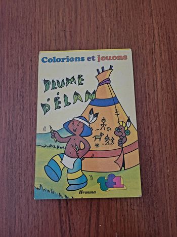 colorions et jouons Plume d'élan - vintage
