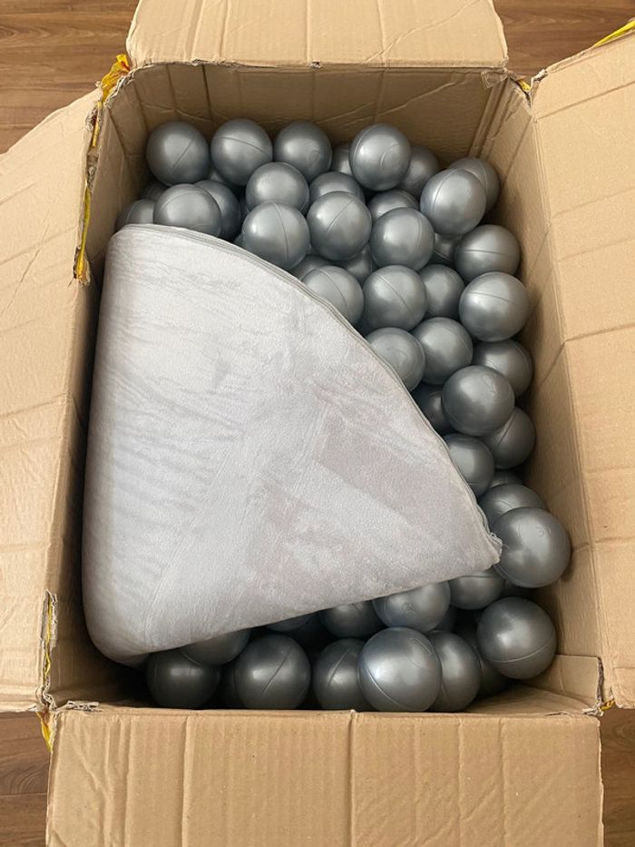Piscine à Balles Grise Dodozen avec 200 balles - photo numéro 3