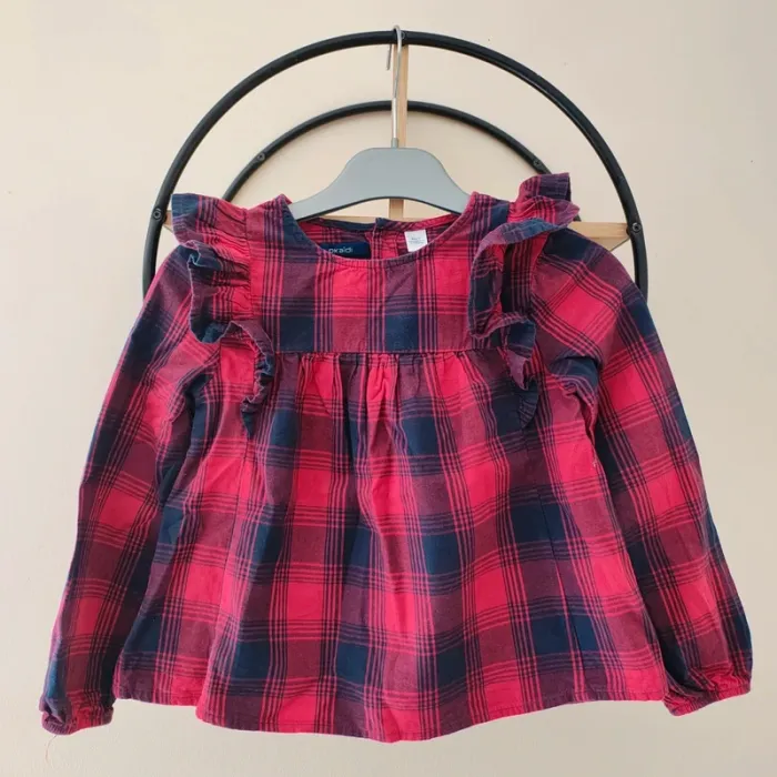 6 ans blouse a volants Okaïdi