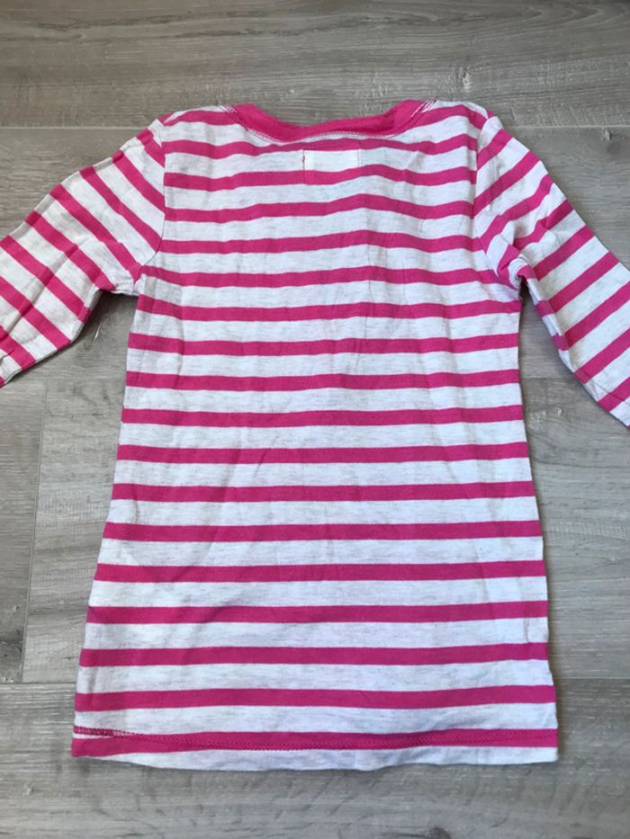 Tee shirt rayures roses - photo numéro 2