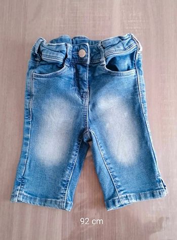 Pantacourt/Bermuda long jean Palomino 92 cm