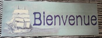 Plaque décorative "Bienvenue"