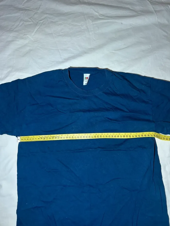 T-shirt bleu marine fruit of the loom - photo numéro 5