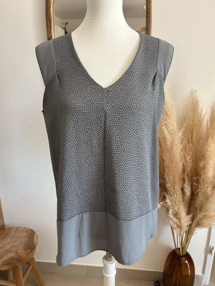 Blouse manches courtes grise Scarlet Roos - photo numéro 2