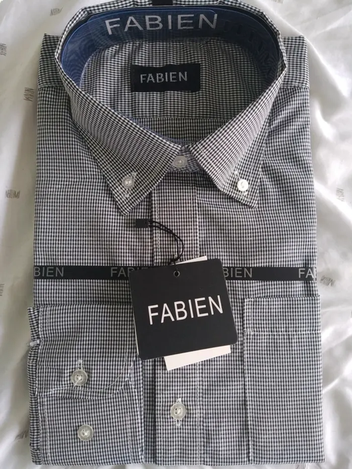 Chemise homme carreaux écossais Fabien neuve chic dandy