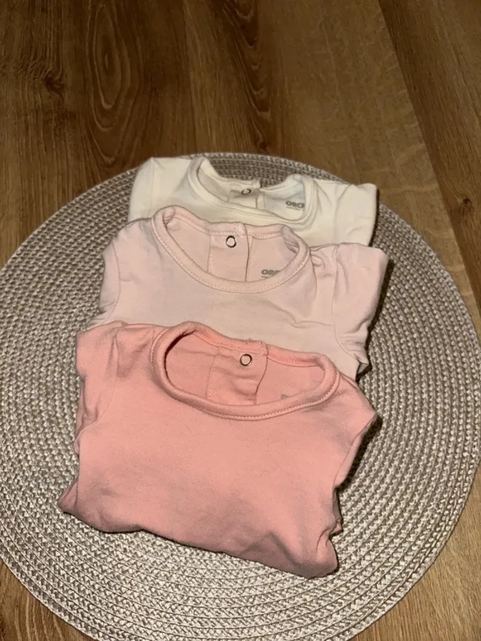 Lot de 3 bodys manche longue - 6 mois - photo numéro 4
