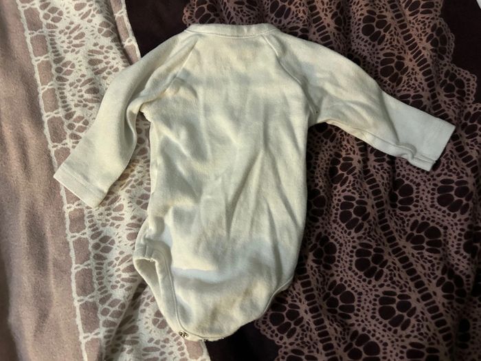Body blanc 1 mois fille, garçon, mixte, bébé, chocolatine, 54cm - photo numéro 3