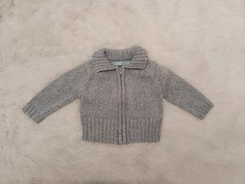 Gilet zippé en mailles T. 3 mois Obaibi